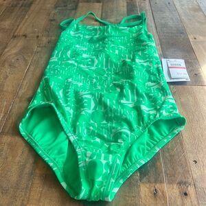 Nike Girls Retro Flow T-Crossback One-Piece Swimsuit size L